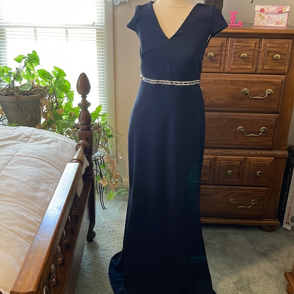 Miss Kim Dresses & Skirts - Navy blue formal/ bridesmaid dress in size large